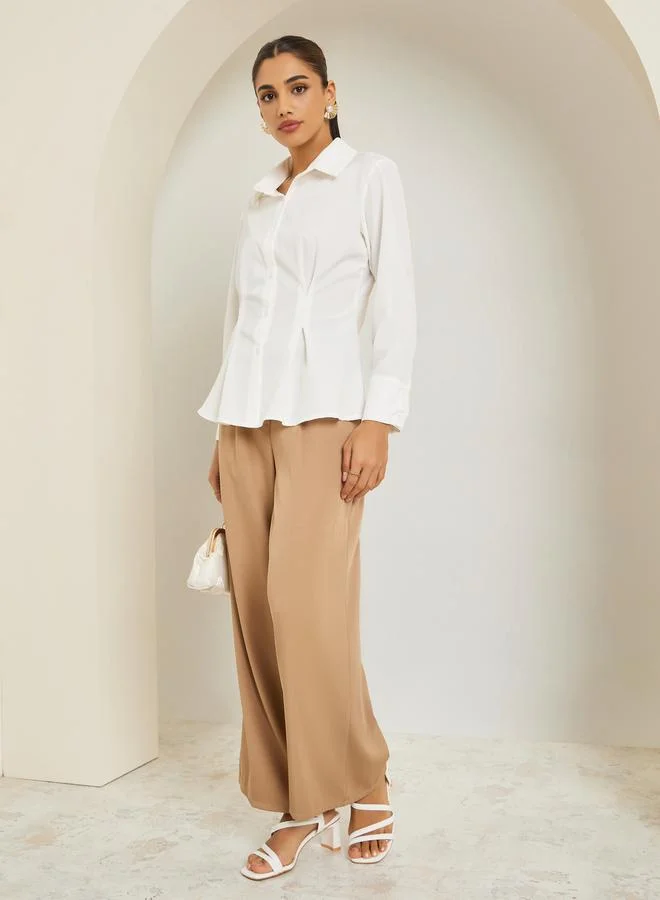 ستايلي قميص بأكمام طويلة